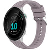 Correa de silicona con textura de rayas para reloj Garmin Forerunner 55 de 20 mm (morado Roland)