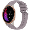 Correa de silicona con textura de rayas para reloj Garmin Venu de 20 mm (morado Roland)