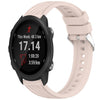 Correa de silicona con textura de rayas para reloj Garmin Forerunner 245/245 Music de 20 mm (rosa)