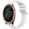 Correa de silicona con textura de rayas para reloj Garmin Forerunner 645/645 Music de 20 mm (blanca)