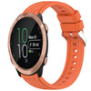 Correa de silicona con textura de rayas para reloj Garmin Forerunner 645/645 Music de 20 mm (naranja)