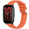 Correa de silicona con textura de rayas para reloj Amazfit Active de 20 mm (naranja)