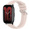 Correa de silicona con textura de rayas para reloj Amazfit Active de 20 mm (rosa)