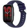 Correa de silicona con textura de rayas para reloj Amazfit Active de 20 mm (azul medianoche)