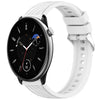 Correa de silicona con textura de rayas para reloj Amazfit GTR Mini de 20 mm (blanca)