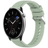 Correa de silicona con textura de rayas para reloj Amazfit GTR Mini de 20 mm (verde claro)
