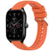 Correa de silicona con textura de rayas para reloj Amazfit GTS 4 de 20 mm (naranja)