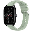 Correa de silicona con textura de rayas para reloj Amazfit GTS 4 de 20 mm (verde claro)