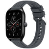 Correa de silicona con textura de rayas para reloj Amazfit GTS 4 de 20 mm (gris oscuro)