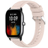 Correa de silicona con textura de rayas para reloj Amazfit GTS 4 Mini de 20 mm (rosa)