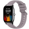 Correa de silicona con textura de rayas para reloj Amazfit GTS 4 Mini de 20 mm (morado Roland)