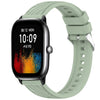 Correa de silicona con textura de rayas para reloj Amazfit GTS 4 Mini de 20 mm (verde claro)