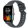 Correa de silicona con textura de rayas para reloj Amazfit GTS 4 Mini de 20 mm (gris oscuro)