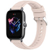 Correa de silicona con textura de 3 rayas para reloj Amazfit GTS de 20 mm (rosa)