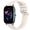 Correa de silicona con textura de 3 rayas para reloj Amazfit GTS de 20 mm (luz de estrellas)