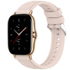 Correa de silicona con textura de rayas para reloj Amazfit GTS 2 de 20 mm (rosa)