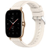 Correa de silicona con textura de rayas de 20 mm para reloj Amazfit GTS 2 (luz de estrellas)