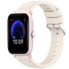 Correa de silicona con textura de rayas para reloj Amazfit Pop Pro de 20 mm (luz de estrellas)