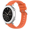 Correa de silicona con textura de rayas para reloj Amazfit Pop de 20 mm (naranja)