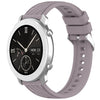 Correa de silicona con textura de rayas para reloj Amazfit Pop de 20 mm (morado Roland)