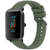 Correa de silicona con textura de rayas para reloj Amazfit Bip 1S de 20 mm (verde oscuro)