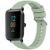 Correa de silicona con textura de rayas para reloj Amazfit Bip 1S de 20 mm (verde claro)