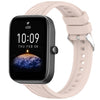 Correa de silicona con textura de rayas para reloj Amazfit Bip3 Pro de 20 mm (rosa)