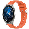 Correa de silicona con textura de rayas de 20 mm para Huawei Watch GT 3 Pro de 43 mm (naranja)