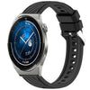 Correa de silicona con textura de rayas de 20 mm para Huawei Watch GT 3 Pro de 43 mm (negra)