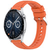 Correa de silicona con textura de rayas de 20 mm para Huawei Watch GT 3 de 42 mm (naranja)
