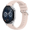Correa de silicona con textura de rayas de 20 mm para Huawei Watch GT 3 de 42 mm (rosa)