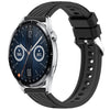 Correa de silicona con textura de rayas de 20 mm para Huawei Watch GT 3 de 42 mm (negra)