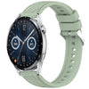 Correa de silicona con textura de rayas de 20 mm para Huawei Watch GT 3 de 42 mm (verde claro)