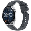Correa de silicona con textura de rayas de 20 mm para Huawei Watch GT 3 de 42 mm (gris oscuro)