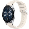 Correa de silicona con textura de rayas de 20 mm para Huawei Watch GT 3 de 42 mm (luz de estrellas)