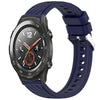 Correa de silicona con textura de rayas para Huawei Watch 2 de 20 mm (azul medianoche)