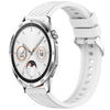 Correa de silicona con textura de rayas de 22 mm para Huawei Watch GT 4 de 46 mm (blanca)
