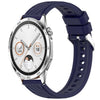 Correa de silicona con textura de rayas de 22 mm para Huawei Watch GT 4 de 46 mm (azul medianoche)
