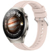 Correa de silicona con textura de rayas para Huawei Watch 4 Pro de 22 mm (rosa)