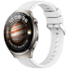 Correa de silicona con textura de rayas para Huawei Watch 4 de 22 mm (blanca)