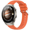 Correa de silicona con textura de rayas para Huawei Watch 4 de 22 mm (naranja)