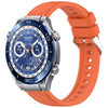 Correa de silicona con textura de rayas para Huawei Watch Ultimate de 22 mm (naranja)