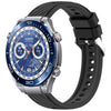 Correa de silicona para reloj Huawei Watch Ultimate Stripe Texture de 22 mm (negra)
