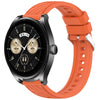 Correa de silicona con textura de rayas para Huawei Watch Buds de 22 mm (naranja)