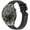 Correa de silicona con textura de rayas para Huawei Watch GT 3 SE de 22 mm (negra)