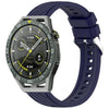 Correa de silicona con textura de rayas para Huawei Watch GT 3 SE de 22 mm (azul medianoche)