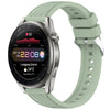 Correa de silicona con textura de rayas para Huawei Watch 3 Pro de 22 mm (verde claro)