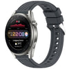 Correa de silicona con textura de rayas para Huawei Watch 3 Pro de 22 mm (gris oscuro)