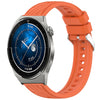 Correa de silicona con textura de rayas de 22 mm para Huawei Watch GT3 Pro de 46 mm (naranja)