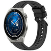 Correa de silicona para reloj Huawei Watch GT3 Pro de 46 mm con textura de rayas de 22 mm (negra)